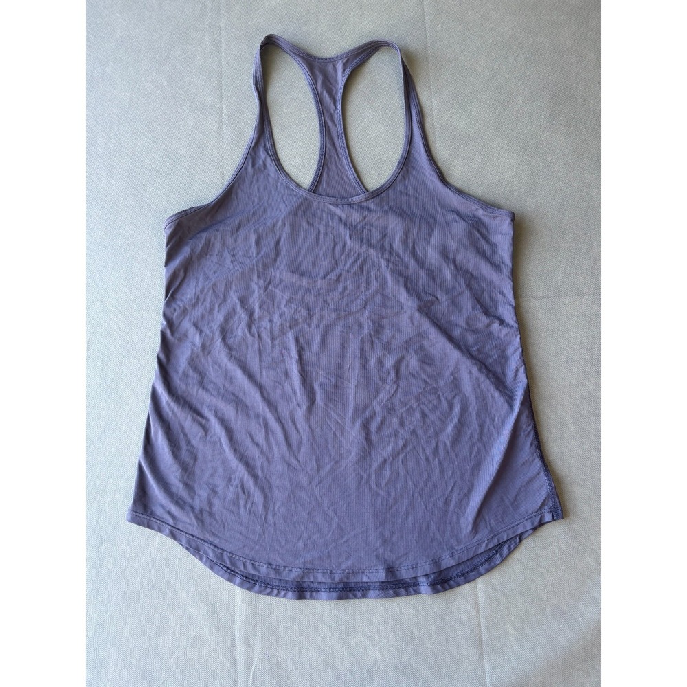Lululemon Tank Top Women Sz 6 Purple Scoop Neck Racerback‎ Performance Pullover